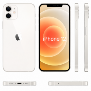 Apple iPhone 12 – 64 Go – Blanc – Reconditionné – Grade B